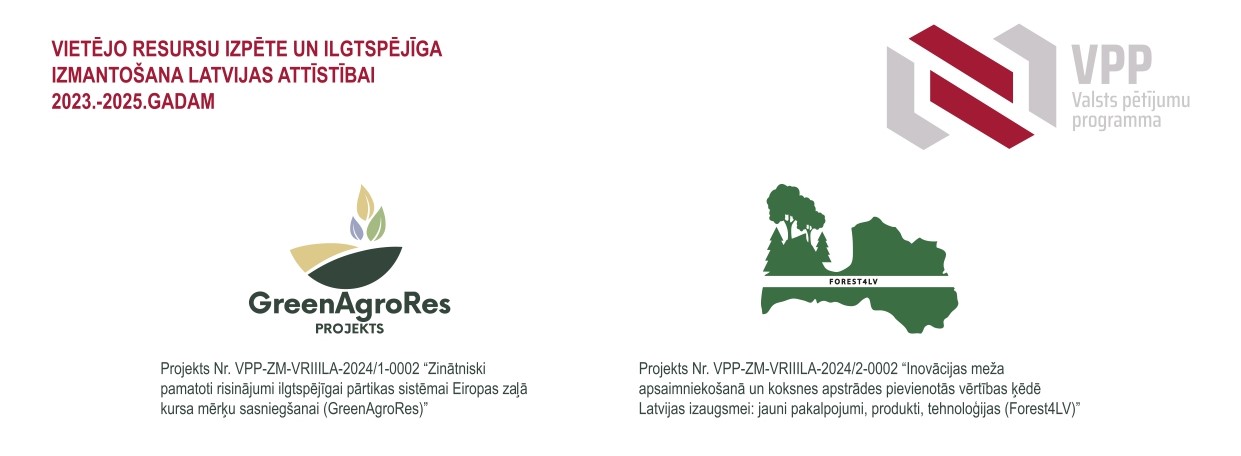 VPP, GreenAgroRes un Forest4LV logo