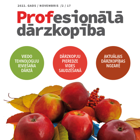 Pie lasītājiem nonācis jaunākais žurnāla "Profesionālā dārzkopība" izdevums