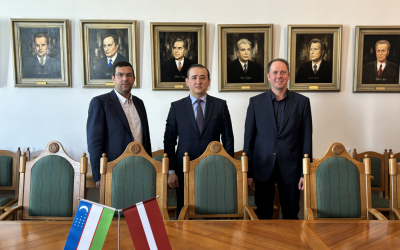 Strengthening Educational Ties: LBTU Hosts Ambassador of Uzbekistan and Jelgava City Council Delegates